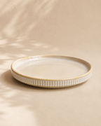 Dinerbord Ribbel Beige 22 cm