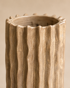 Geribbelde Keramische Vaas