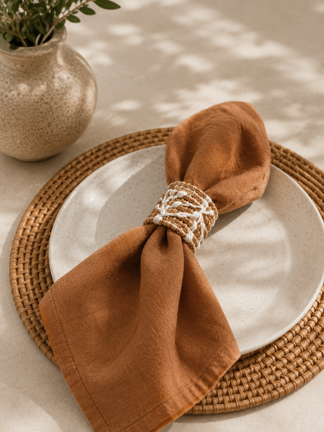 Handgemaakte Servetringen – Set van 4 - By Casa Ohana