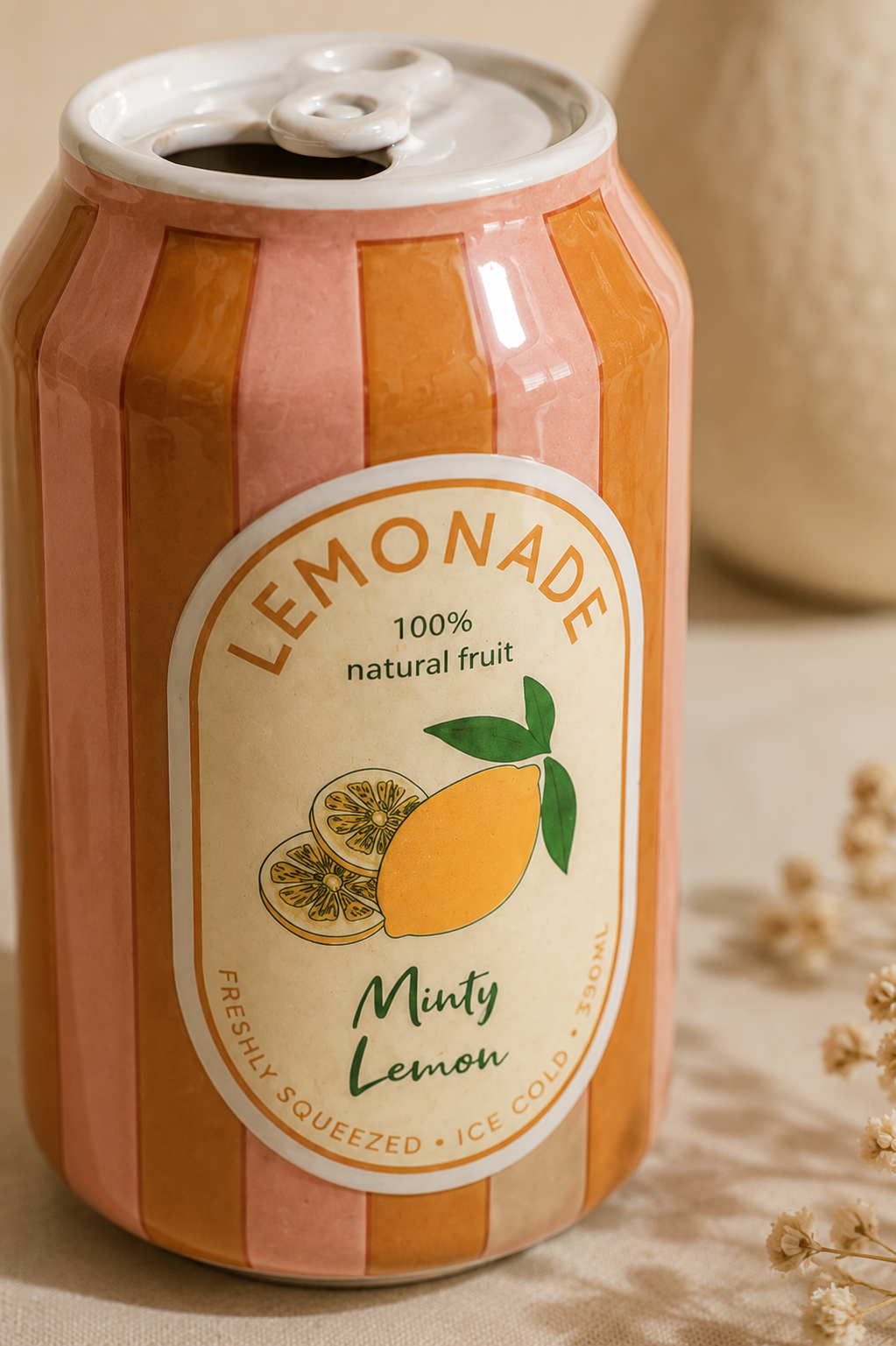 Blikjes Vaas Lemonade