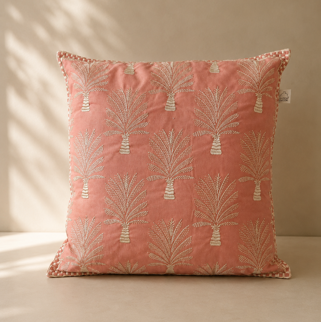 Sierkussen Palm Roze