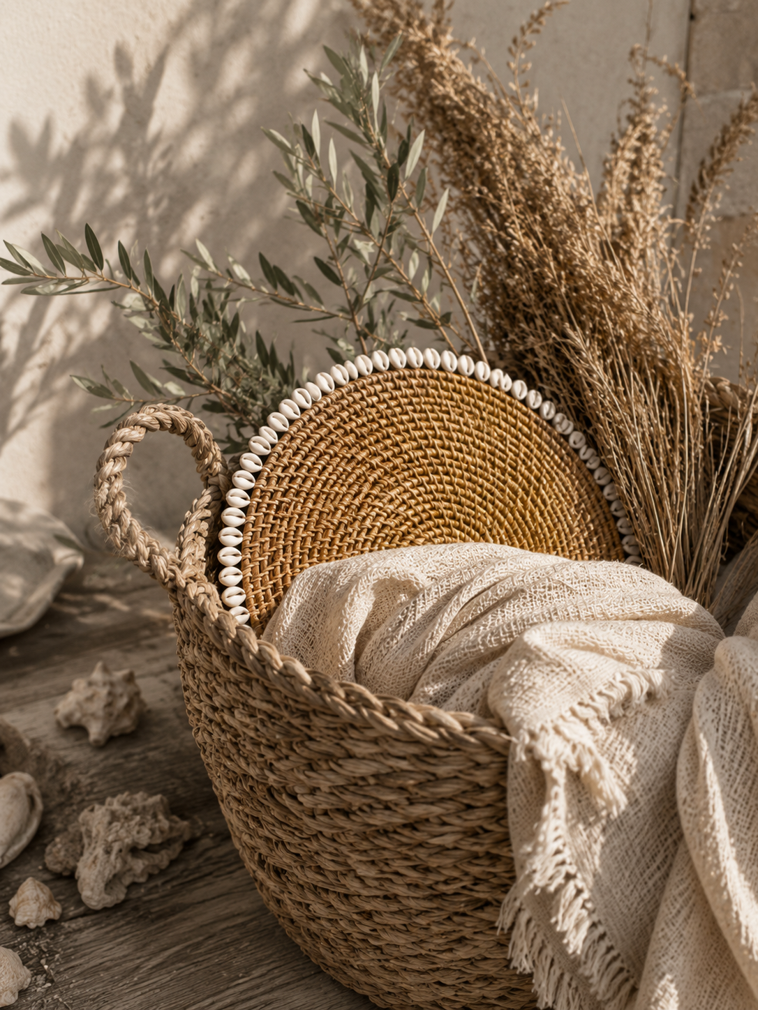 Bamboe Placemat met Schelpen