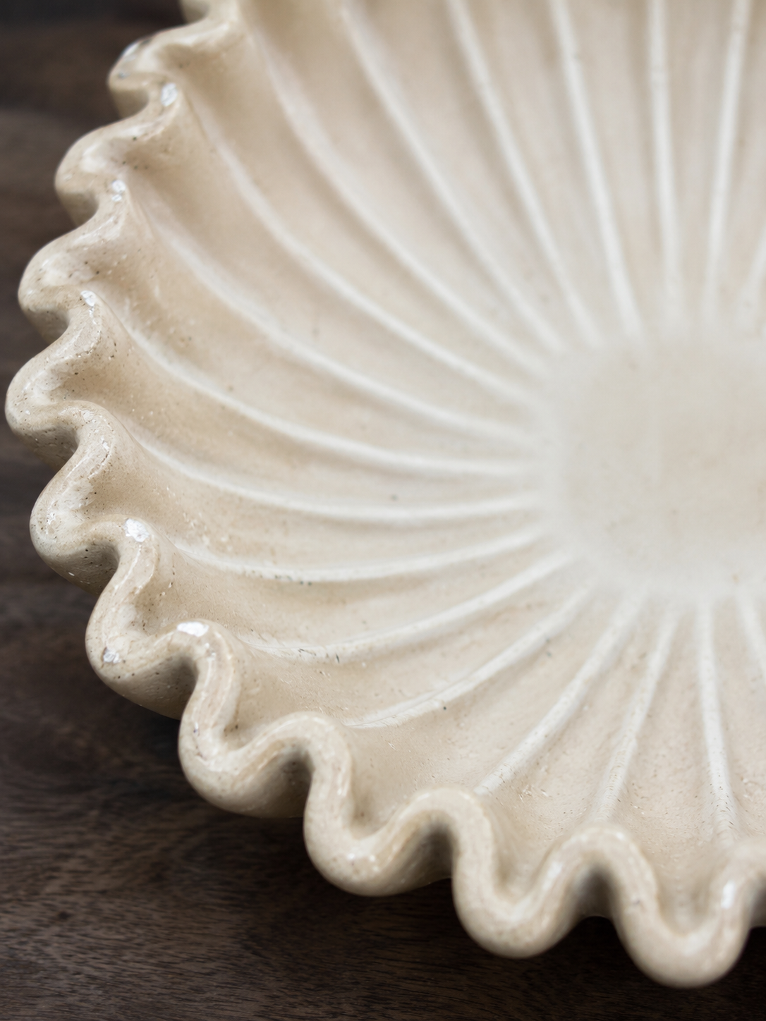 Schelpen schaal  Creme