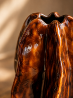 Keramieken Design Vaas Bruin