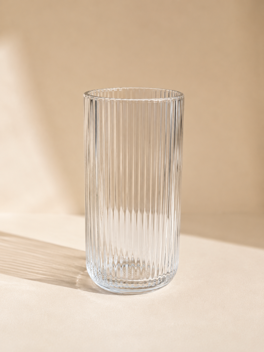 Geribbeld Waterglas 15 cm | Lifestyle Home Collection