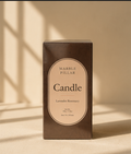 Marble Pillar Candle – Lavender Rosemary - Medium