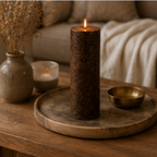 Marble Pillar Candle – Lavender Rosemary - Large