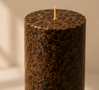 Marble Pillar Candle – Lavender Rosemary - Large