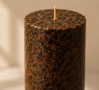 Marble Pillar Candle – Lavender Rosemary - Large