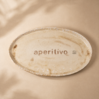 Ovale Decoratieschaal Beige