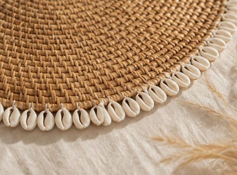 Bamboe Placemat met Schelpen